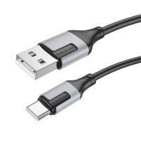  USB kabelis Borofone BX101 USB-A to USB-C 1.0m black 